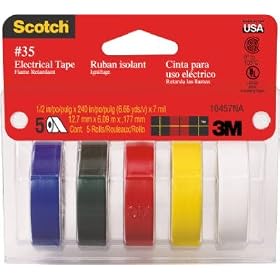 3M #10457 5PK 1 2x240 Electric Tape by 3M COMPANY