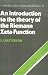 An Introduction to the Theory of the Riemann Zeta-Function (Cambridge Studies in Advanced Mathematics)