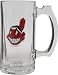 Cleveland Indians Beer Mug: 3D Logo Glass Tankard