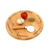 GRÄWE Pizzateller mit Aufdruck inkl. Pizzaroller