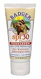 Badger All Natural Sunscreen, SPF 30, Unscented 2.9 oz (87 ml)