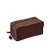 Azo-Free Cotton, Nylon Lining Brown Cosmetic Bag "Earn your Stripes Cosmetic Bag [Brown - Small]"