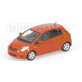 Minichamps - Vehicules  - 400166500 - Toyota Yaris 2005 rouge - 1/43