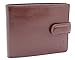 Starhide Mens RFID Blocking Luxury Italian VT Leather Tri Fold Wallet Brown 1212