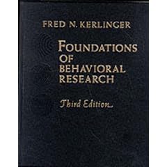 Foundations of Behavioural Research [3rd Edition]