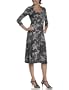 Arianne Women's Maria Ity Dress,Blk/Offwhite Lace Print,Large