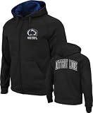 Penn State Nittany Lions Charcoal Bootleg Full-Zip Fleece Hooded Sweatshirt