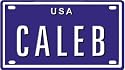 CALEB USA MINI METAL EMBOSSED LICENSE PLATE NAME FOR BIKES, TRICYCLES, WAGONS, KIDS DOORS, GOLF CARTS, BABY STROLLERS, PEDAL CARS. OVER 400 NAMES AVAILABLE. TYPE IN "NAME" USA PLATE IN SEARCH. YOUR NAME WILL SHOW UP.