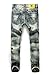 Feeson Mens Vintage Casual Ripped Broken Hole Jeans Denim Jogger Pants Plus Light Blue 38