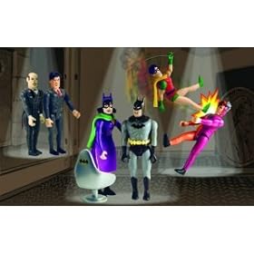  Batman - DC Comics - Pocket Super Heroes - Batman 6 Figure Box Set - DC Direct - Mint - Collectible - (B)