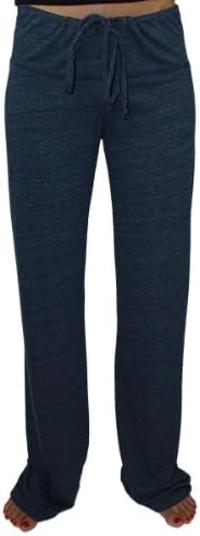Women's Eco-Heather Long Pant with Black Heart, Small, Eco-Navy