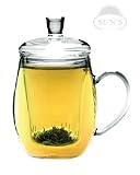 Suns Tea 12oz Personal All Glass Made Infuse & Mug (Teapot)