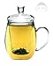 Sun's Tea (TM) 12oz Personal All Glass Made Tea Infuser & Mug (Teapot)