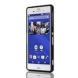 【Homu Homu】Xperia Z3 docomo SO-01G au SOL26 softbank 401SO【全10色】メタルバンパーケース アルミバンパー ケース アルミ バンパー スライド式 ボタンスタイル XperiaZ3 bumper(ブラックメタリック) Z3 150-1