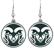 Colorado State Rams Dangle Earrings - NCAA College Athletics Fan Shop Sports Team Merchandise