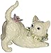 Cosmos SA49116 Fine Porcelain Cat Watching Butterfly Musical Figurine, 7-1/8-Inch