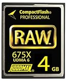 Hoodman RAW6-CF4GBRAW 4GB CompactFlash Card 675X