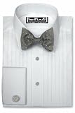 Tuxedo Shirt - Laydown Collar 100% Cotton, 1/2 inch Pleat