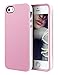 iPhone SE Case, LoHi iPhone 5s Case Ultra Slim Fit Soft TPU Cover Shock Absorbing Shell Scratch Resisant Bumper Cover Case for iPhone SE 5 5s -Pink/White