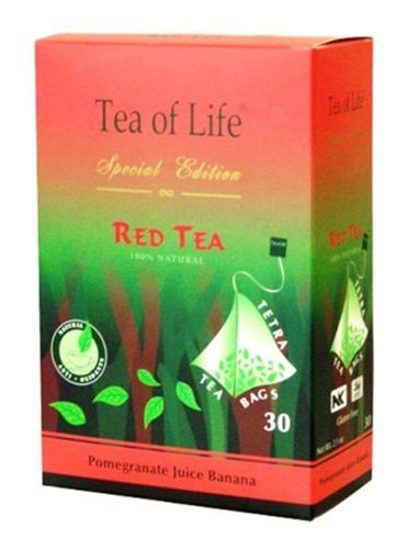 Tea Of Life Red Tea Series, Banana Pomegranate Juice, 30-Count Tetra Tea Bag, 2.1-Ounce... by Tea Of Life