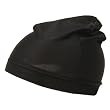 Plain Spandex Skull Cap-Black W15S18E