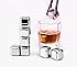 Whiskey Stones - Yukiss Set of 8 with Plastic Storage Box Tongs, Stainless Steel Reusable Wine Ice Cubes, Whiskey Chilling Rocks, Whisky Stones and Sipping Stones