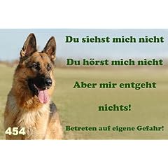 Metall - Warnschild Deutscher Sch�ferhund, DSH