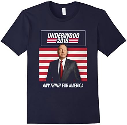 Men's Frank Underwood for President 2016 T shirt XL Navy