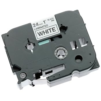 Set A Shopping Price Drop Alert For Brother 1 Inch x 26.2 Feet Black on White for P-Touch (TZ251)