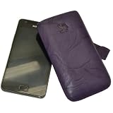 Produkt-Bild: Suncase Ledertasche (Lasche mit R&uuml;ckzugfunktion) f&uuml;r Samsung i9100 Galaxy S II wash-dunkellila