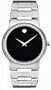 Movado Men's 605852 Safiro Stainless-Steel Bracelet Black Dial Watch