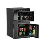 New Avanti Wine Cooler/Mini Fridge Mirrored Finish Doors & Integrated Soft Touch Digital Display