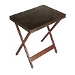 Faux-Leather TV Table
