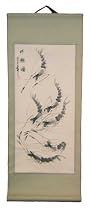 Shrimp scroll - chinese brush painting