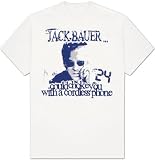 24 - Jack Bauer Could Choke You with a Cordless Phone Specialty Products T-Shirt, L - Dirty Grey