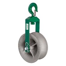 Greenlee 8018 Hook Sheave, 8000-Pound Capacity, 18-Inch