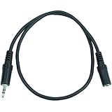 Seismic Audio - SA-iMF1.5 - 1/8" (3.55mm) 18" Extender Patch Cable for iPod, iPhone, iPad, Android, MP3 - Male 1/8" to Female 1/8"