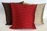 Sofia 20-inch Solid Geometric Throw Pillow - Red
