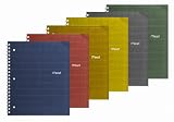 Mead Recycled 1-Subject Notebook, College Ruled, 11 x 8.5 Inches, 80 Sheets, Assorted Colors, 1 Notebook (06594)
