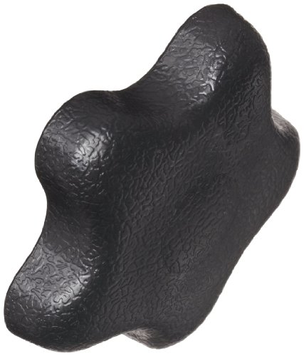 Davies Thermoplastic Five Arm (Star) Knob, Flute Rim, Threaded Hole, 3/8"-16 Thread Size X 1/2" Thread Length, 2-1/4" Diameter (Pack of 5)