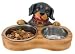   - DF-212 ROTTWEILER FOOD & WATER BOWL (DOUBLE)