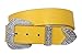Western Rhinestone Buckle Plain Leather Belt