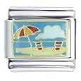 Relaxing Beach Travel & Flags Italian Charm