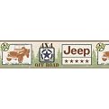 Kidding Around Jeep Wallpaper Border - 6"x12'