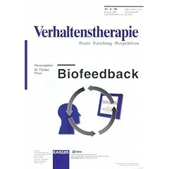Biofeedback: "Verhaltenstherapie", Band 10, No 4 (2000). Themenheft: Verhaltenstherapie 2000, Band 10, No. 4