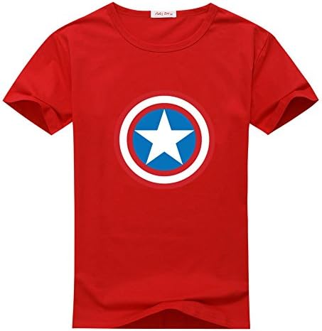 DanielSanta Womens Captain America Film Red T-shirts Size M