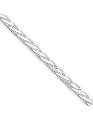 Sterling Silver 24in 2.5mm D/C Spiga Necklace Chain. Metal Wt- 13.13g