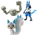 Pokemon Diamond and Pearl Series 1 Multi-packs Figure -- Geodude, Lucario, Pachirisu and Surprise Sticker