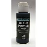 Vallejo Black Primer Acrylic Polyurethane, 60ml