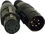 American DJ 5-Pin Male - Female XLR Connectors